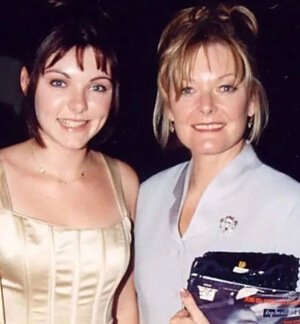 Tess Lynch with her mother, Jane Curtin.